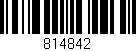 Código de barras (EAN, GTIN, SKU, ISBN): '814842'