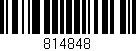 Código de barras (EAN, GTIN, SKU, ISBN): '814848'