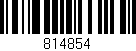 Código de barras (EAN, GTIN, SKU, ISBN): '814854'