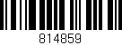 Código de barras (EAN, GTIN, SKU, ISBN): '814859'