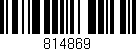 Código de barras (EAN, GTIN, SKU, ISBN): '814869'