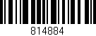 Código de barras (EAN, GTIN, SKU, ISBN): '814884'