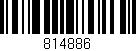Código de barras (EAN, GTIN, SKU, ISBN): '814886'