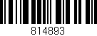 Código de barras (EAN, GTIN, SKU, ISBN): '814893'