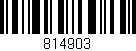 Código de barras (EAN, GTIN, SKU, ISBN): '814903'