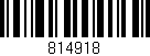 Código de barras (EAN, GTIN, SKU, ISBN): '814918'