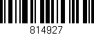 Código de barras (EAN, GTIN, SKU, ISBN): '814927'