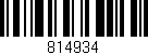 Código de barras (EAN, GTIN, SKU, ISBN): '814934'