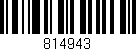 Código de barras (EAN, GTIN, SKU, ISBN): '814943'