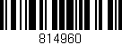 Código de barras (EAN, GTIN, SKU, ISBN): '814960'