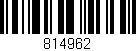 Código de barras (EAN, GTIN, SKU, ISBN): '814962'