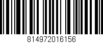 Código de barras (EAN, GTIN, SKU, ISBN): '814972016156'