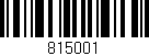 Código de barras (EAN, GTIN, SKU, ISBN): '815001'