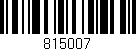 Código de barras (EAN, GTIN, SKU, ISBN): '815007'