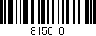 Código de barras (EAN, GTIN, SKU, ISBN): '815010'
