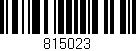 Código de barras (EAN, GTIN, SKU, ISBN): '815023'