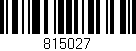 Código de barras (EAN, GTIN, SKU, ISBN): '815027'