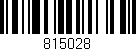 Código de barras (EAN, GTIN, SKU, ISBN): '815028'