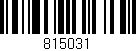 Código de barras (EAN, GTIN, SKU, ISBN): '815031'