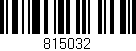 Código de barras (EAN, GTIN, SKU, ISBN): '815032'