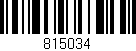 Código de barras (EAN, GTIN, SKU, ISBN): '815034'