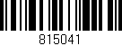 Código de barras (EAN, GTIN, SKU, ISBN): '815041'