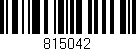 Código de barras (EAN, GTIN, SKU, ISBN): '815042'