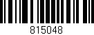 Código de barras (EAN, GTIN, SKU, ISBN): '815048'