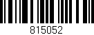 Código de barras (EAN, GTIN, SKU, ISBN): '815052'