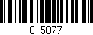 Código de barras (EAN, GTIN, SKU, ISBN): '815077'