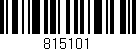 Código de barras (EAN, GTIN, SKU, ISBN): '815101'