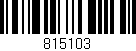Código de barras (EAN, GTIN, SKU, ISBN): '815103'