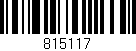 Código de barras (EAN, GTIN, SKU, ISBN): '815117'
