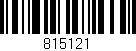 Código de barras (EAN, GTIN, SKU, ISBN): '815121'