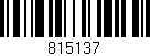 Código de barras (EAN, GTIN, SKU, ISBN): '815137'