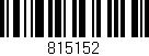 Código de barras (EAN, GTIN, SKU, ISBN): '815152'