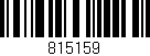 Código de barras (EAN, GTIN, SKU, ISBN): '815159'