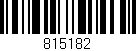 Código de barras (EAN, GTIN, SKU, ISBN): '815182'