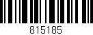 Código de barras (EAN, GTIN, SKU, ISBN): '815185'