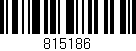 Código de barras (EAN, GTIN, SKU, ISBN): '815186'