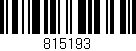 Código de barras (EAN, GTIN, SKU, ISBN): '815193'