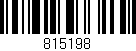 Código de barras (EAN, GTIN, SKU, ISBN): '815198'