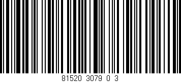 Código de barras (EAN, GTIN, SKU, ISBN): '81520_3079_0_3'