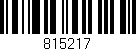 Código de barras (EAN, GTIN, SKU, ISBN): '815217'