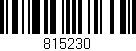 Código de barras (EAN, GTIN, SKU, ISBN): '815230'