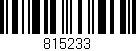 Código de barras (EAN, GTIN, SKU, ISBN): '815233'