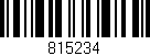 Código de barras (EAN, GTIN, SKU, ISBN): '815234'