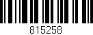Código de barras (EAN, GTIN, SKU, ISBN): '815258'