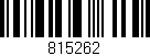 Código de barras (EAN, GTIN, SKU, ISBN): '815262'