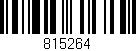 Código de barras (EAN, GTIN, SKU, ISBN): '815264'